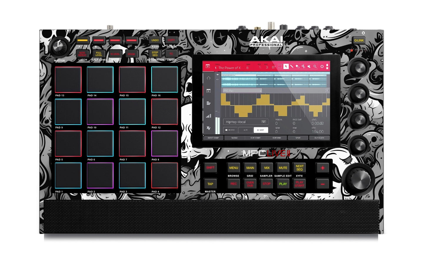 MPC LIVE 2 SKIN "SKULLY BLACK AND WHITE"
