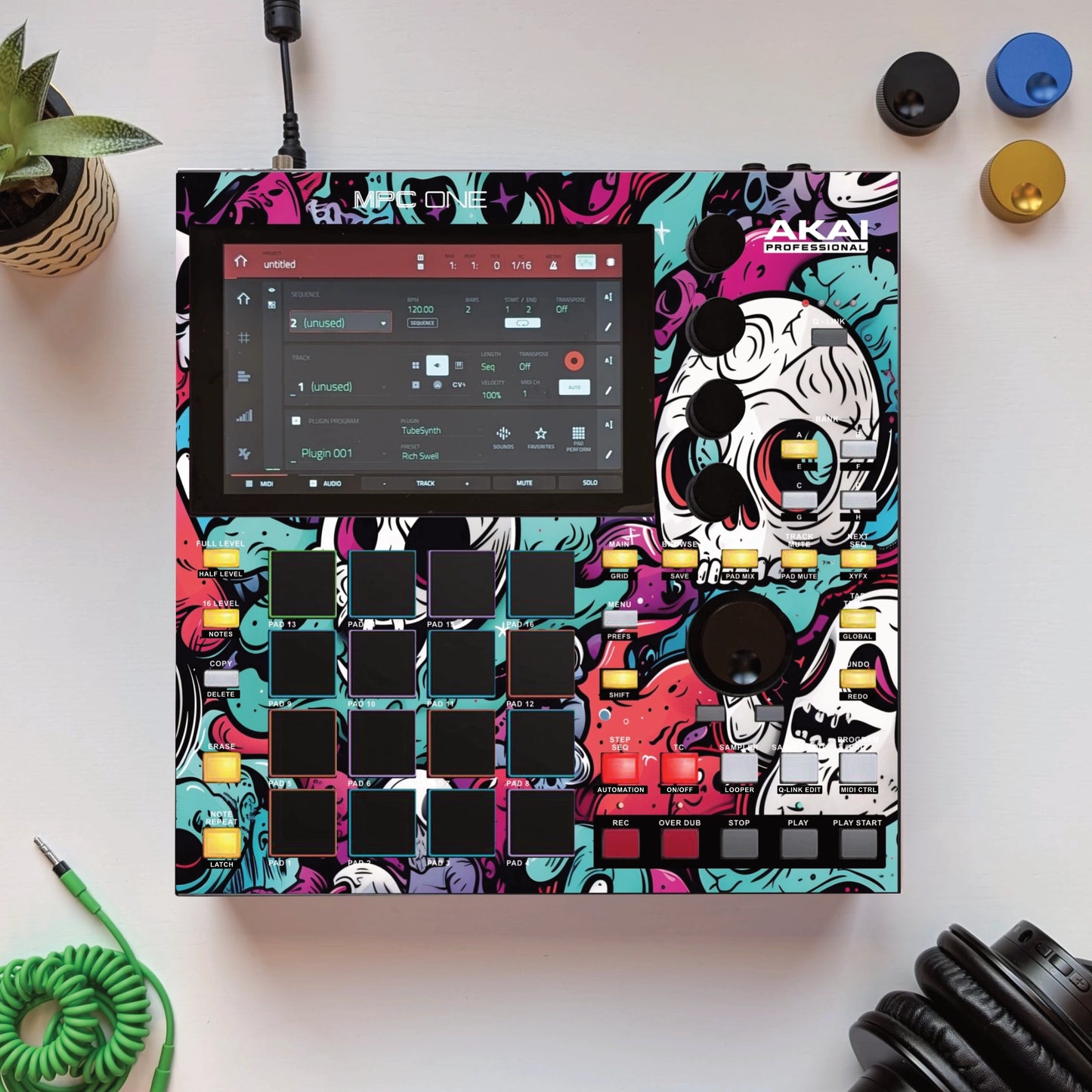 MPC ONE SKIN "SKULLY COLOR"