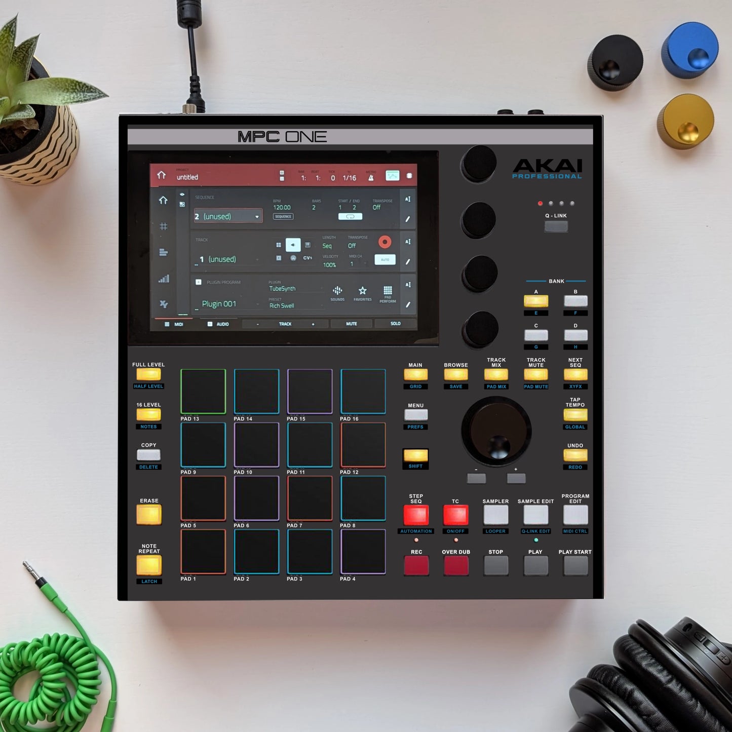 MPC ONE SKIN "SP-1200 BLACK"