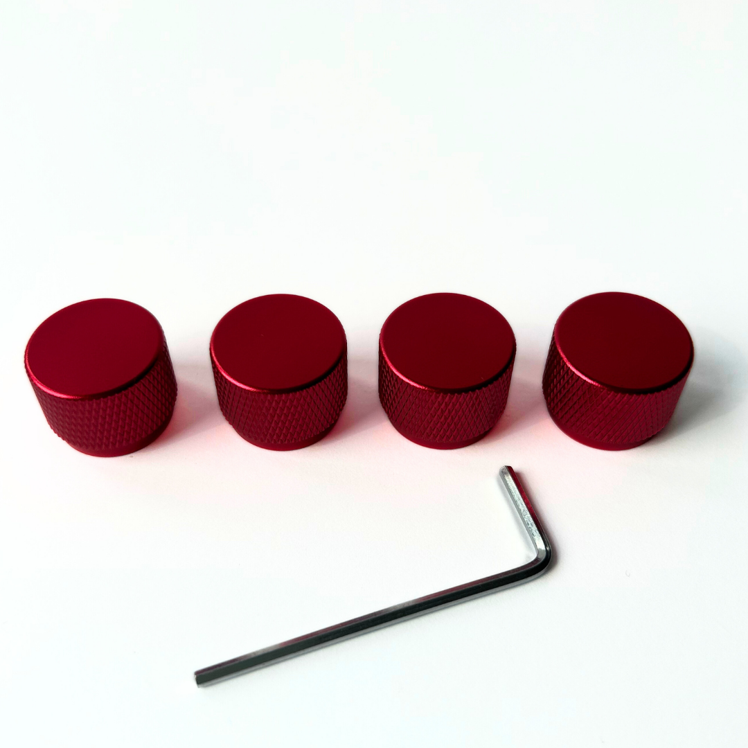 SMALL KNOB RED X 4 PCS SET