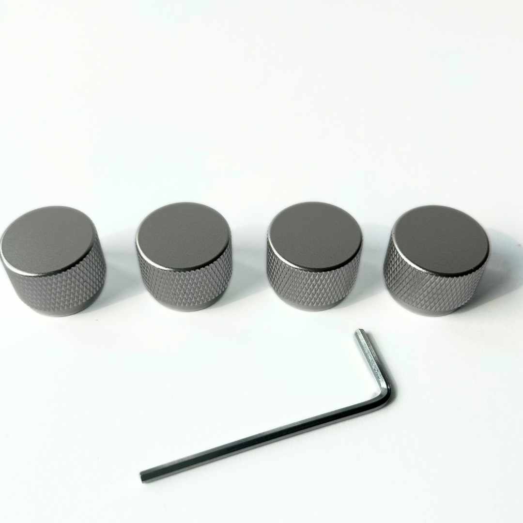 SMALL KNOB SILVER X 4 PCS SET