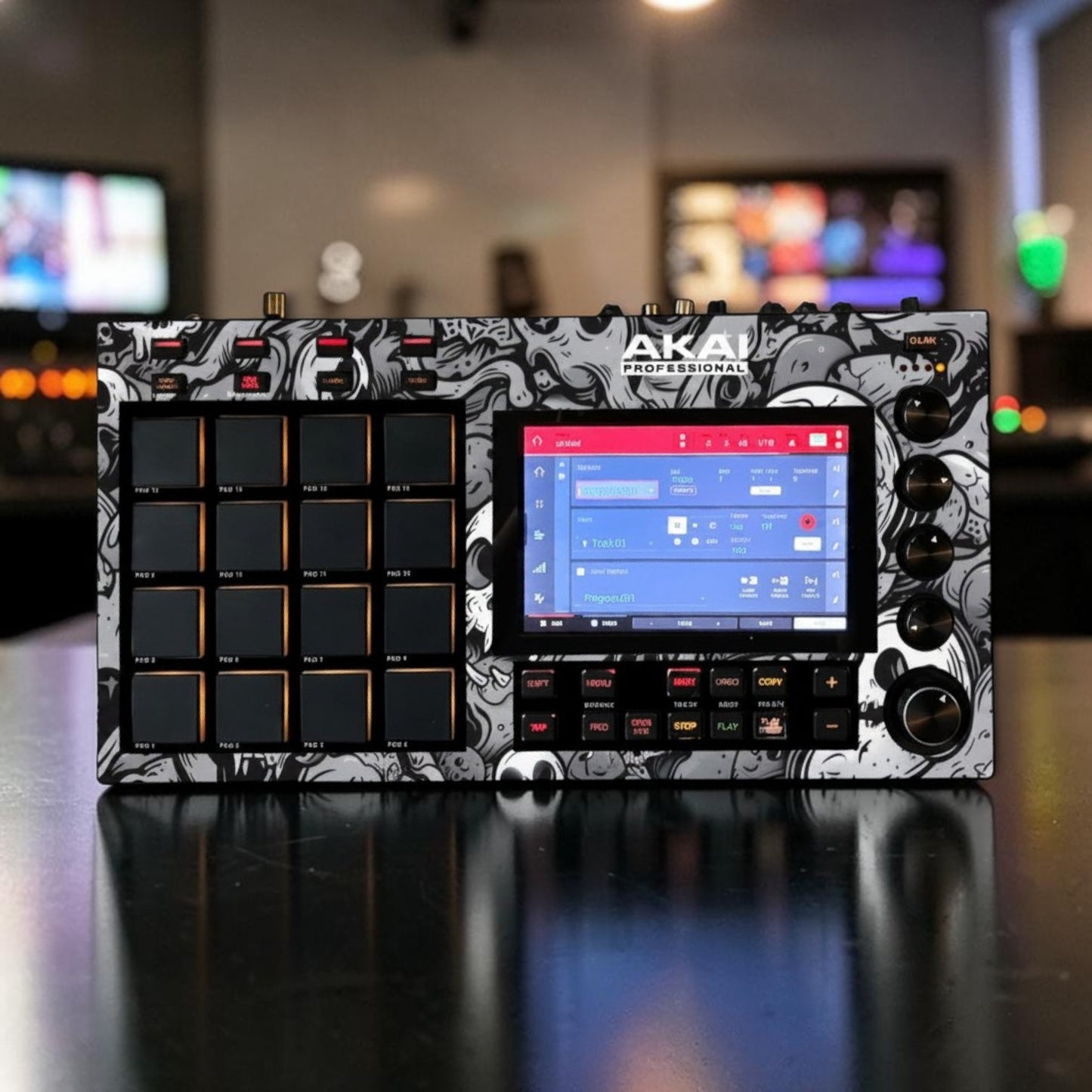 MPC LIVE SKIN "SKULLY BLACK AND WHITE"