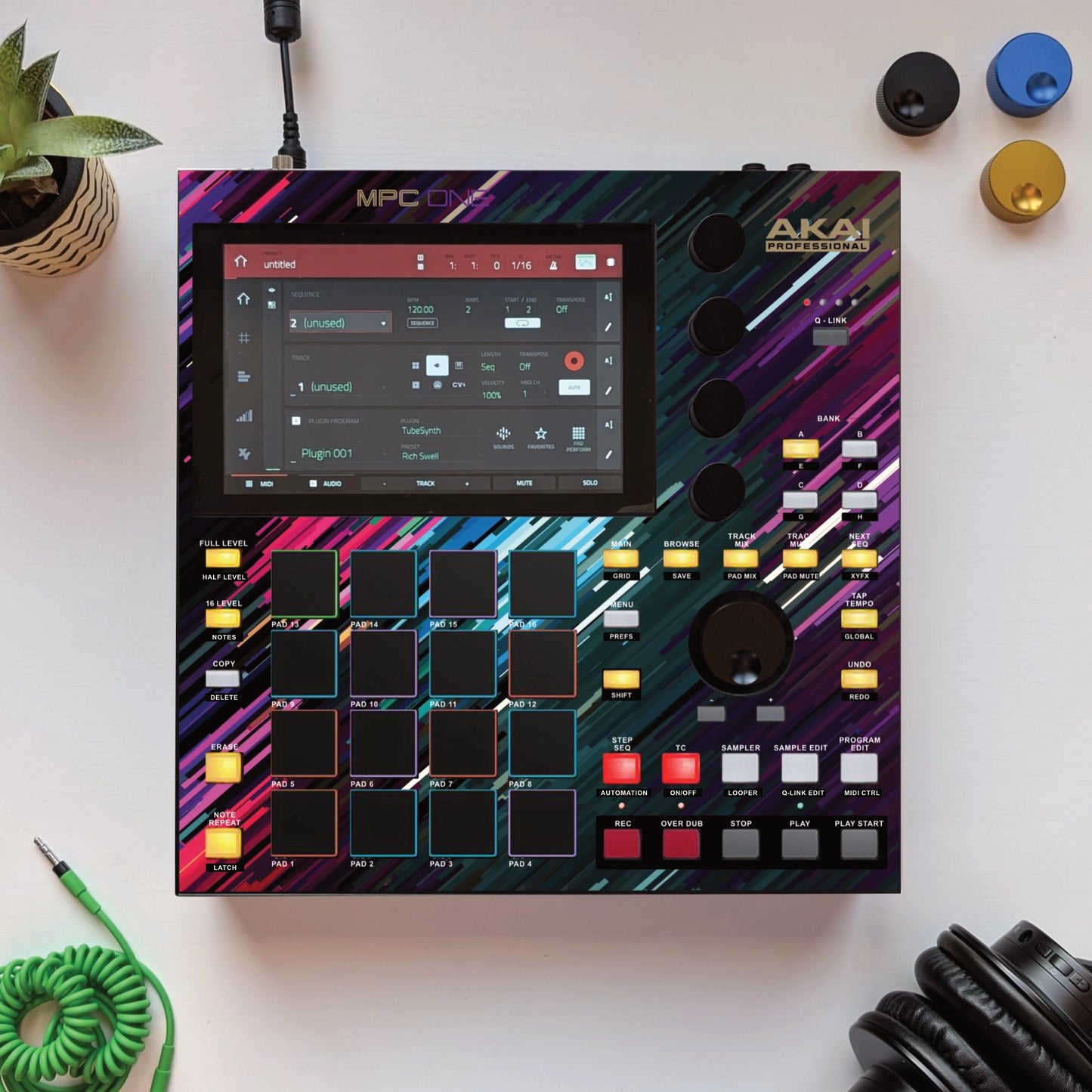 MPC ONE SKIN "LIGHTINIG COLOR"
