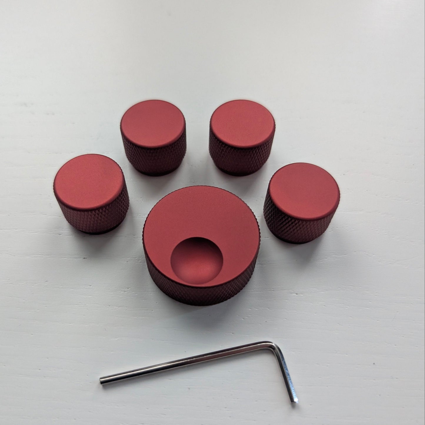 🔥NEW DROP🔥THE GREAT SET - THE BIG KNOB + 4 SMALL KNOBS BRICK RED 🧱