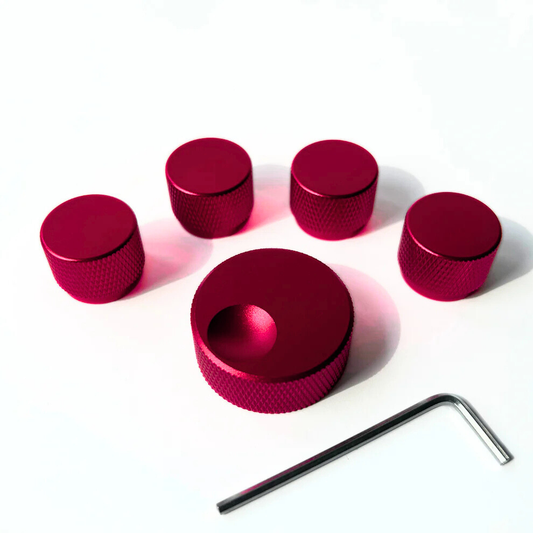 🔥NEW DROP🔥THE GREAT SET - THE BIG KNOB + 4 SMALL KNOBS RASPBERRY🍓RED