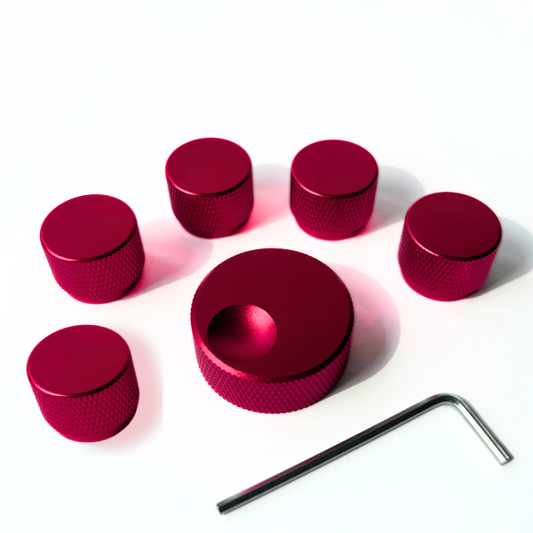 🔥NEW DROP🔥THE GREAT SET - THE BIG KNOB + 5 SMALL KNOBS  LIVE 2 / KEY 37 / KEY 61 RASPBERRY🍓 RED