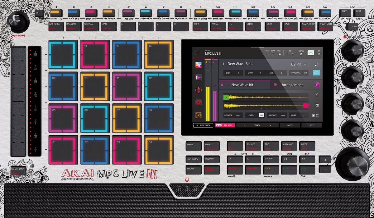 MPC LIVE 3 SKIN „SKETCH BOOK”