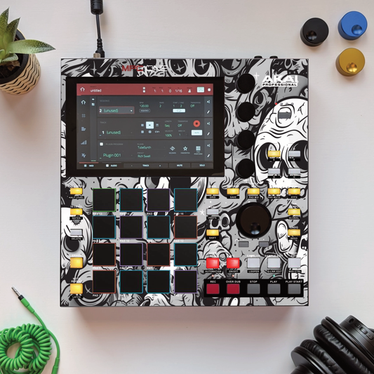 MPC ONE SKIN "SKULLY B&W"