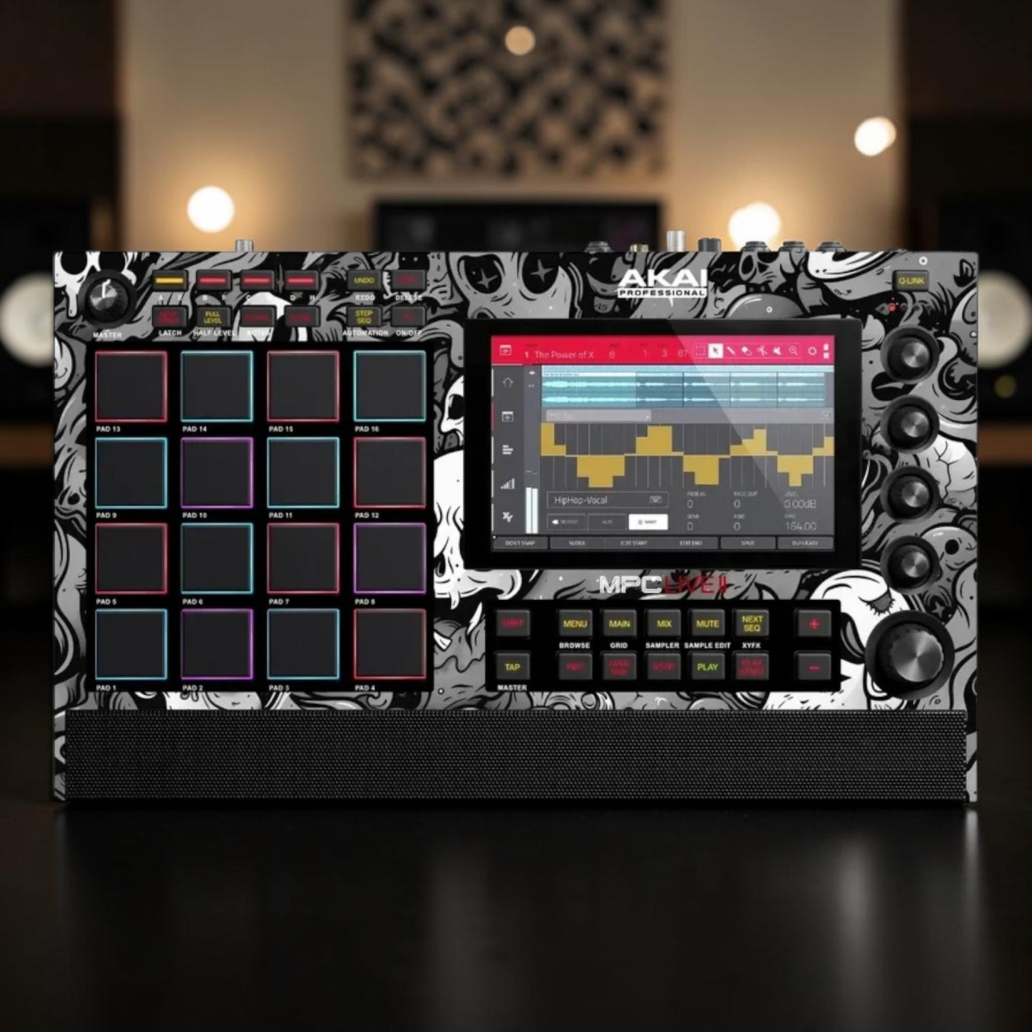 MPC LIVE 2 SKIN "SKULLY BLACK AND WHITE"